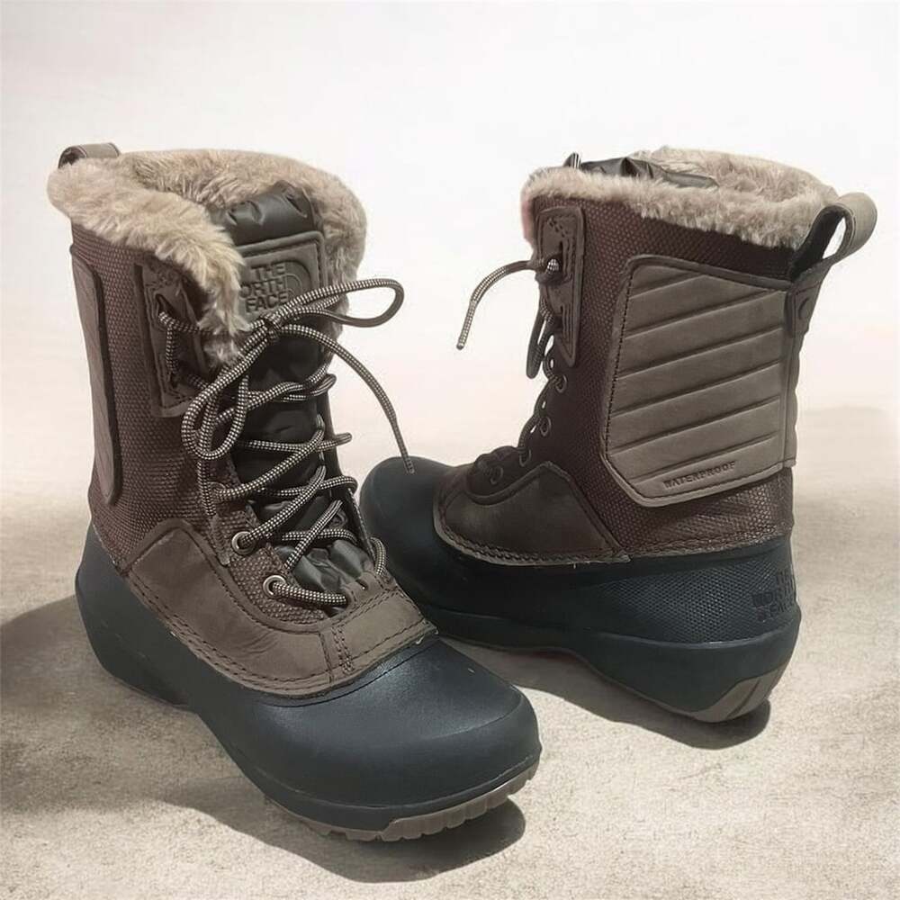 The North Face Shellista IV Mid Waterproof Boots Size 5 Brown